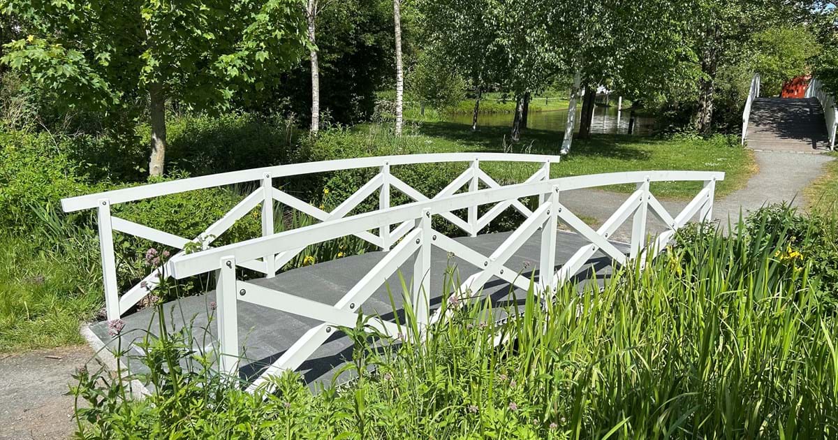 Rustic Frp Bridge Low-Maintenance FRP Bridge Replaces Rotten Wooden Structure in Kolding Park