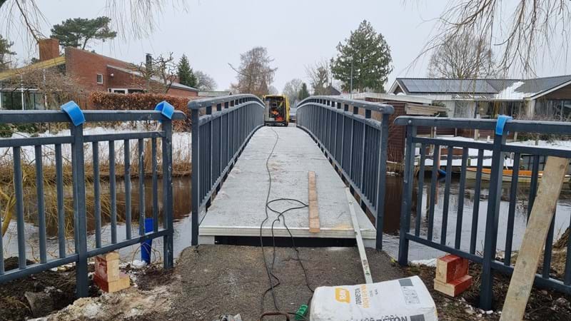 Norddjurs' first custom-made fiberglass bridge - Fiberline