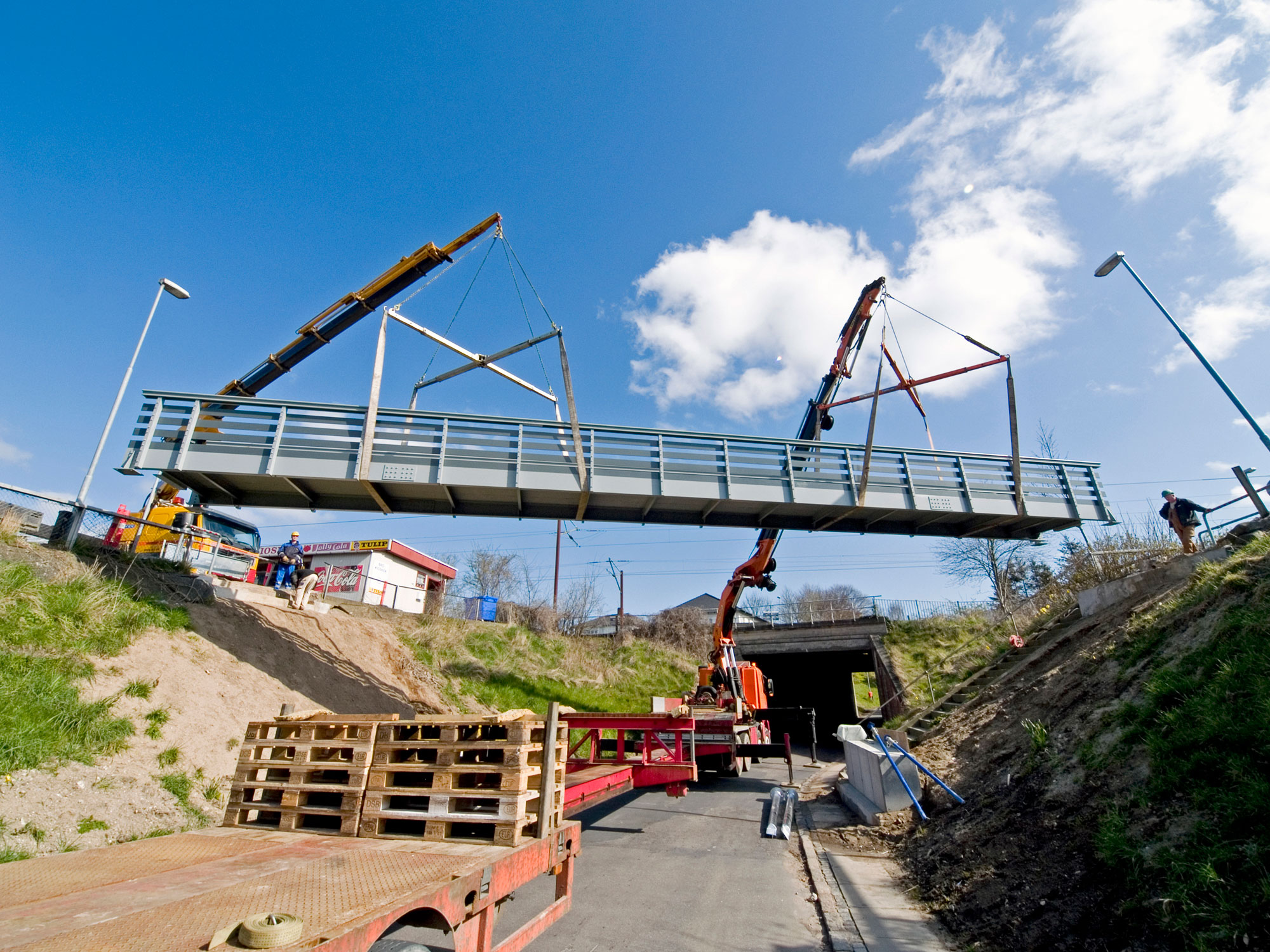 Bild der Glasfaserbrücke in Nørre Aaby