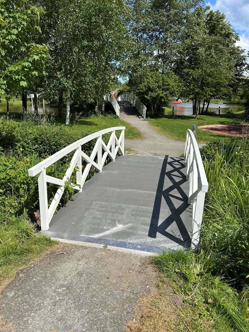 Rustic Frp Bridge Low-Maintenance FRP Bridge Replaces Rotten Wooden Structure in Kolding Park